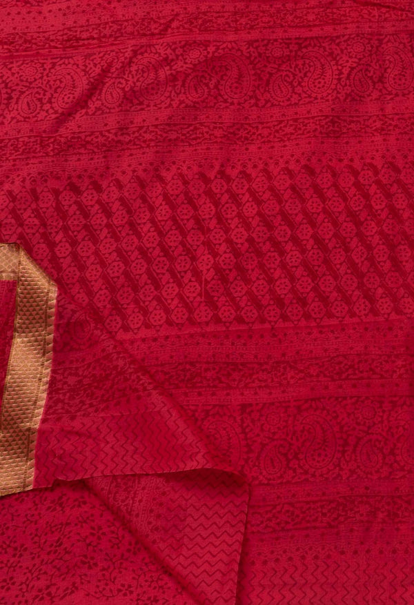 Pink Pure Bagh venkatagiri Superfine Cotton Saree