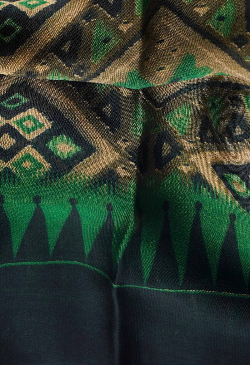Green  Chiffon Soft Silk Saree
