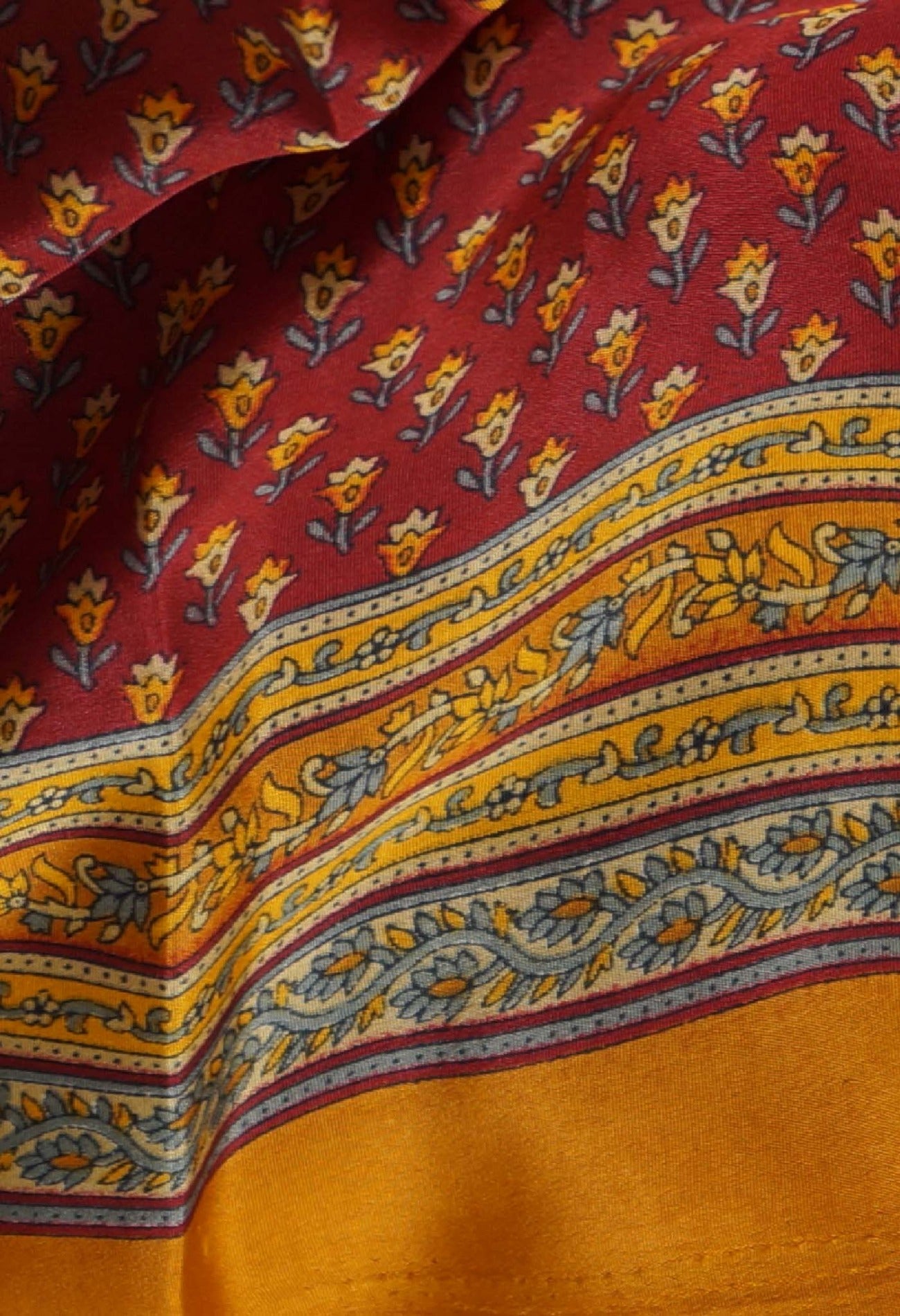 Online Shopping for Maroon  Crepe Soft Silk Saree with Fancy/Ethnic Prints from Punjab at Unnatisilks.com India
