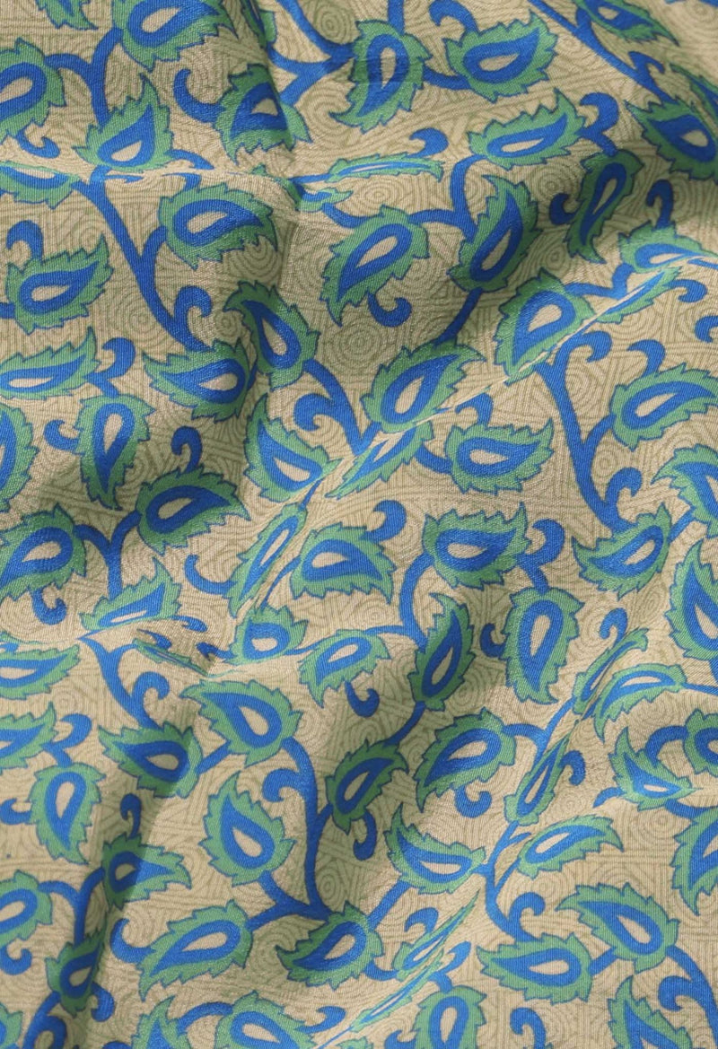 Online Shopping for Cream  Crepe Soft Silk Saree with Fancy/Ethnic Prints from Punjab at Unnatisilks.com India
