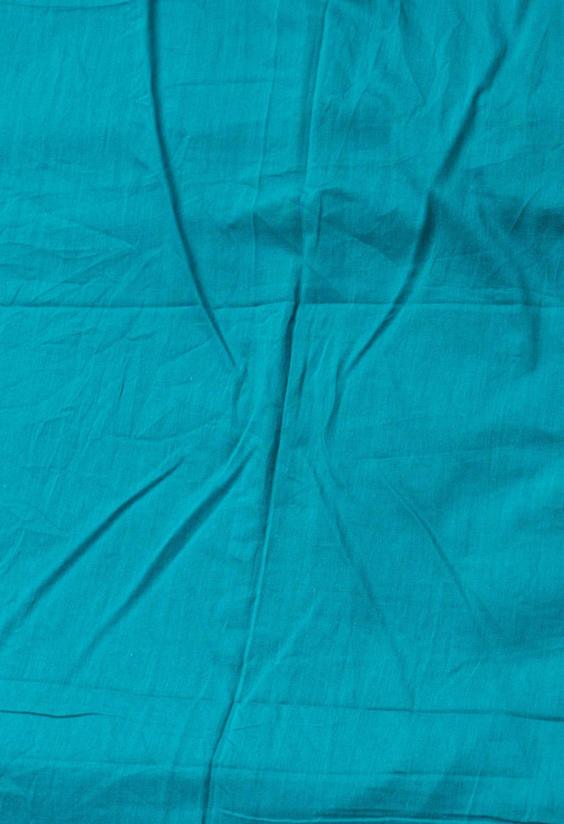 Online Shopping for Green Pure Mulmul Cotton Saree with Hand Block Prints from Rajasthan at Unnatisilks.com India

