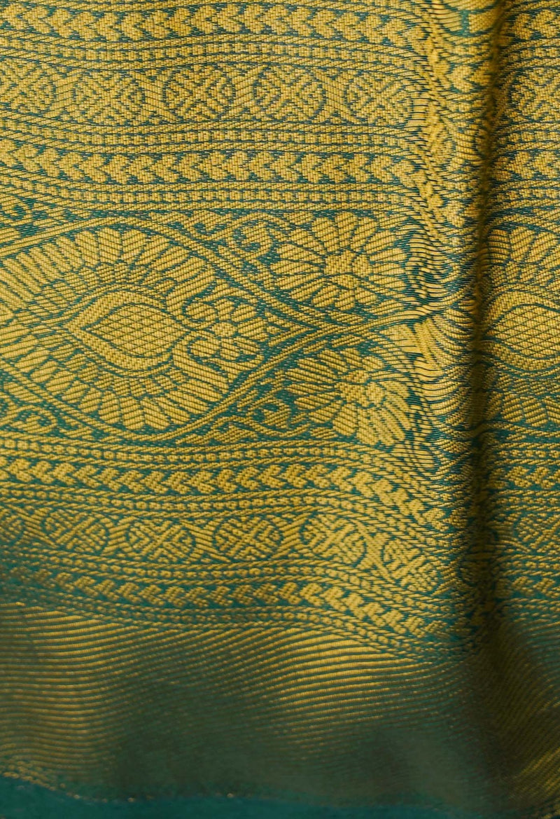 Online Shopping for Green  Banarasi Silk Saree with Banarasi /Brocade from Uttar Pradesh at Unnatisilks.com India
