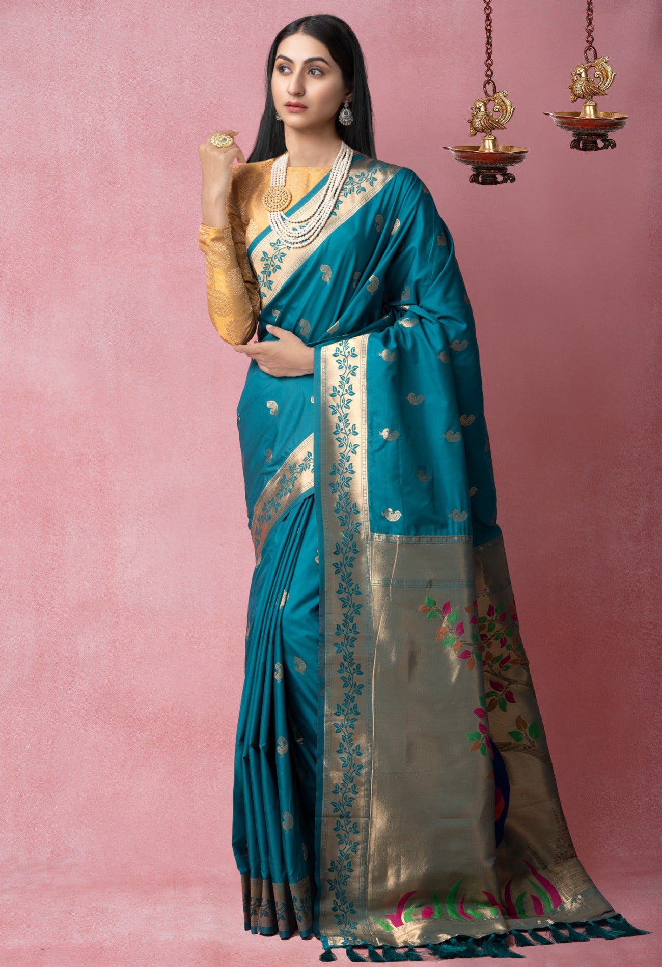 Sapphire  Banarasi Silk Saree-unm62191