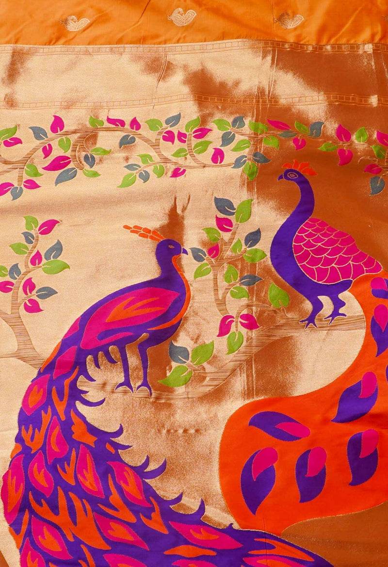 Online Shopping for Yellow  Banarasi Silk Saree with Banarasi /Brocade from Uttar Pradesh at Unnatisilks.com India
