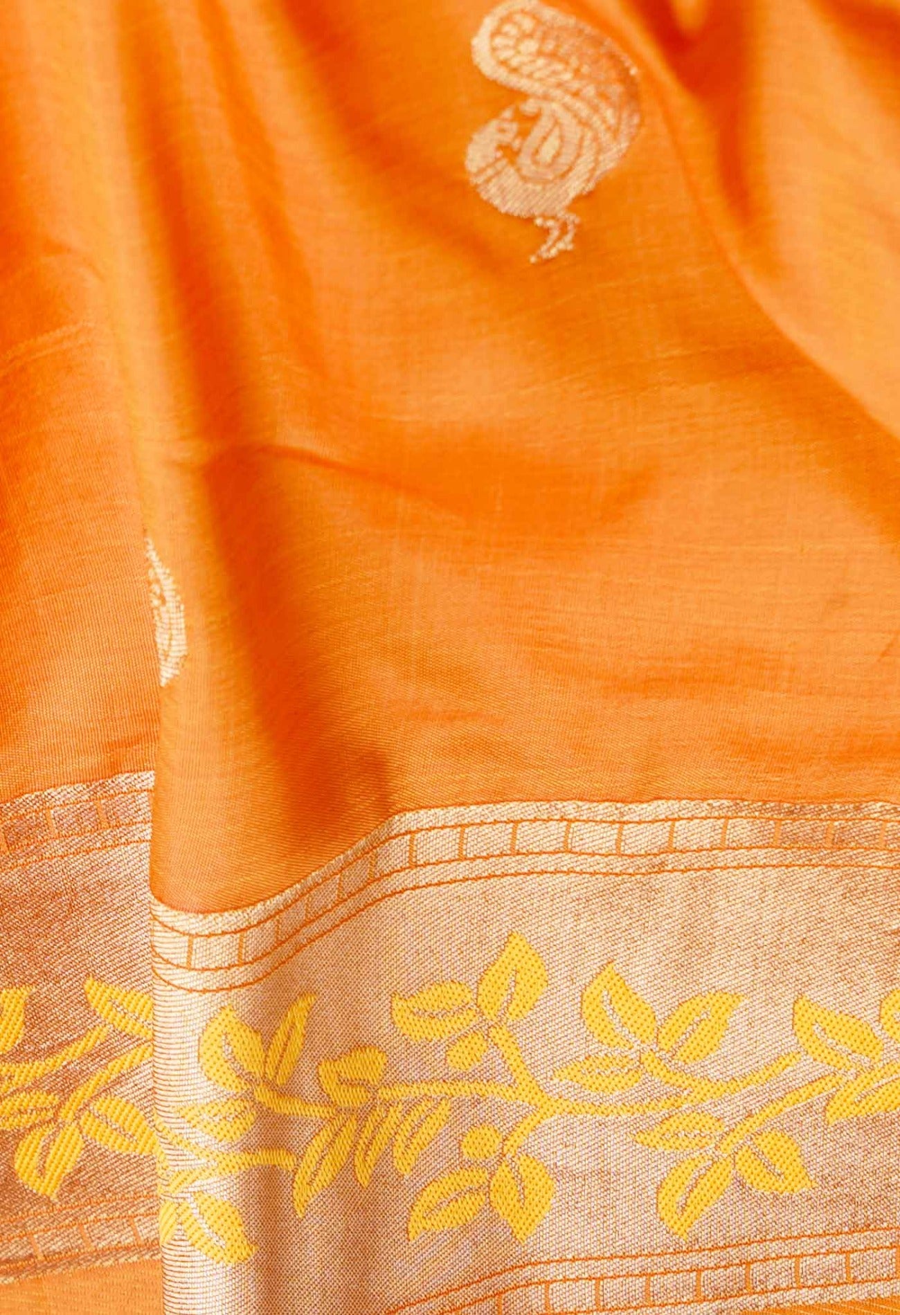 Yellow  Banarasi Silk Saree-unm62194