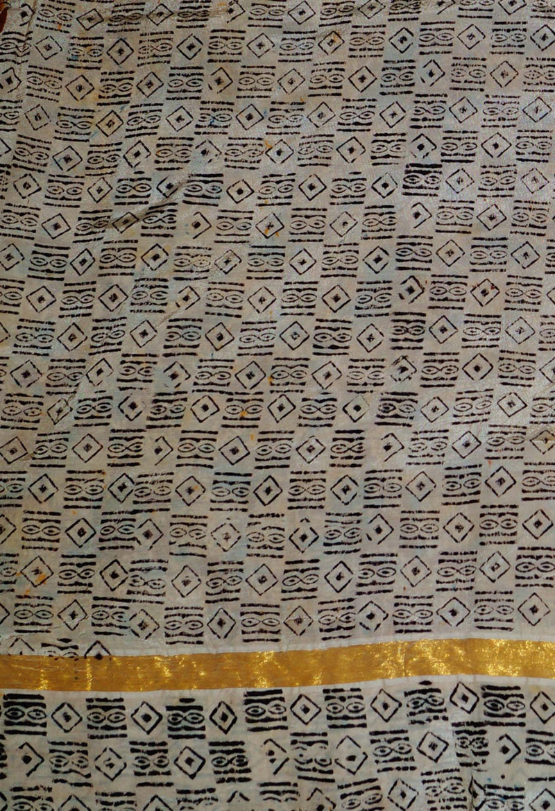 Online Shopping for Pure  Kalamkari Block printed Silk Saree with Hand Block Prints from Andhra Pradesh at Unnatisilks.com India
