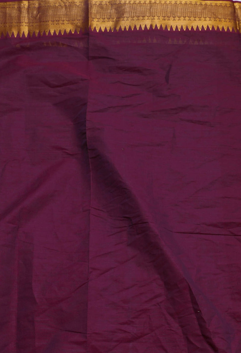 Online Shopping for Purple Pure Handloom Mangalgiri Cotton Saree with Weaving from Andhra Pradesh at Unnatisilks.com India
