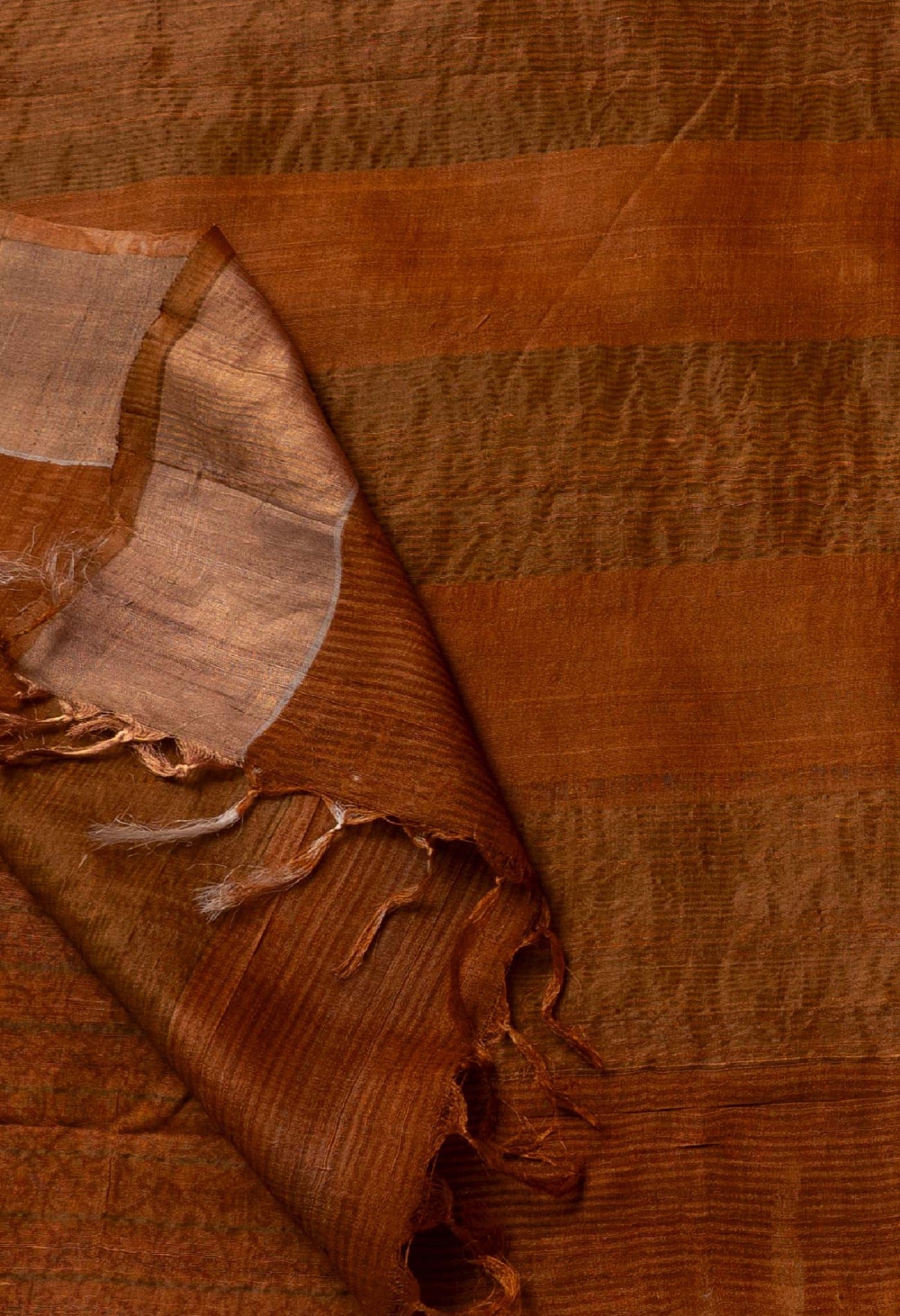 Online Shopping for Multi Pure Handloom Bengal Tussar  Silk Saree with Hand Block Prints from West Bengal at Unnatisilks.com India
