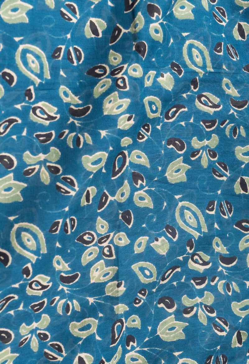 Blue Pure Mulmul Soft Cotton Saree