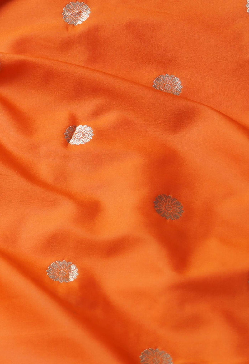 Online Shopping for Orange  Paithani Silk Saree with Weaving from Uttar Pradesh at Unnatisilks.com India
