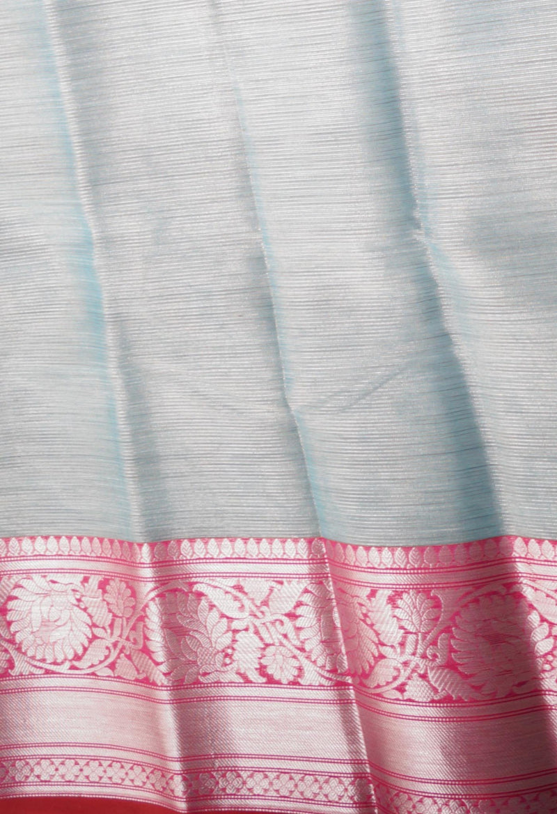 Online Shopping for Blue  Kota Tissue Saree with Weaving from Rajasthan at Unnatisilks.com India
