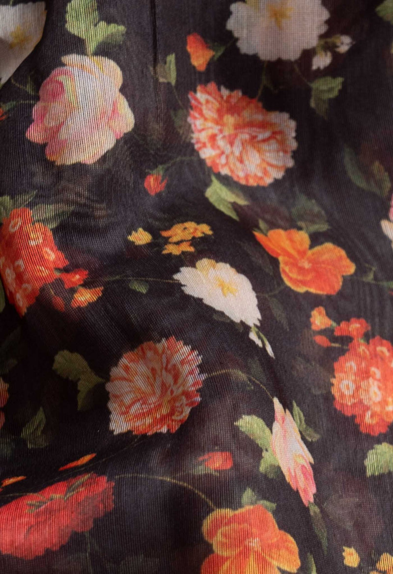 Online Shopping for Multi  Fusion Kalamkari Maheshwari Sico Saree with Weaving from Uttar Pradesh at Unnatisilks.com India
