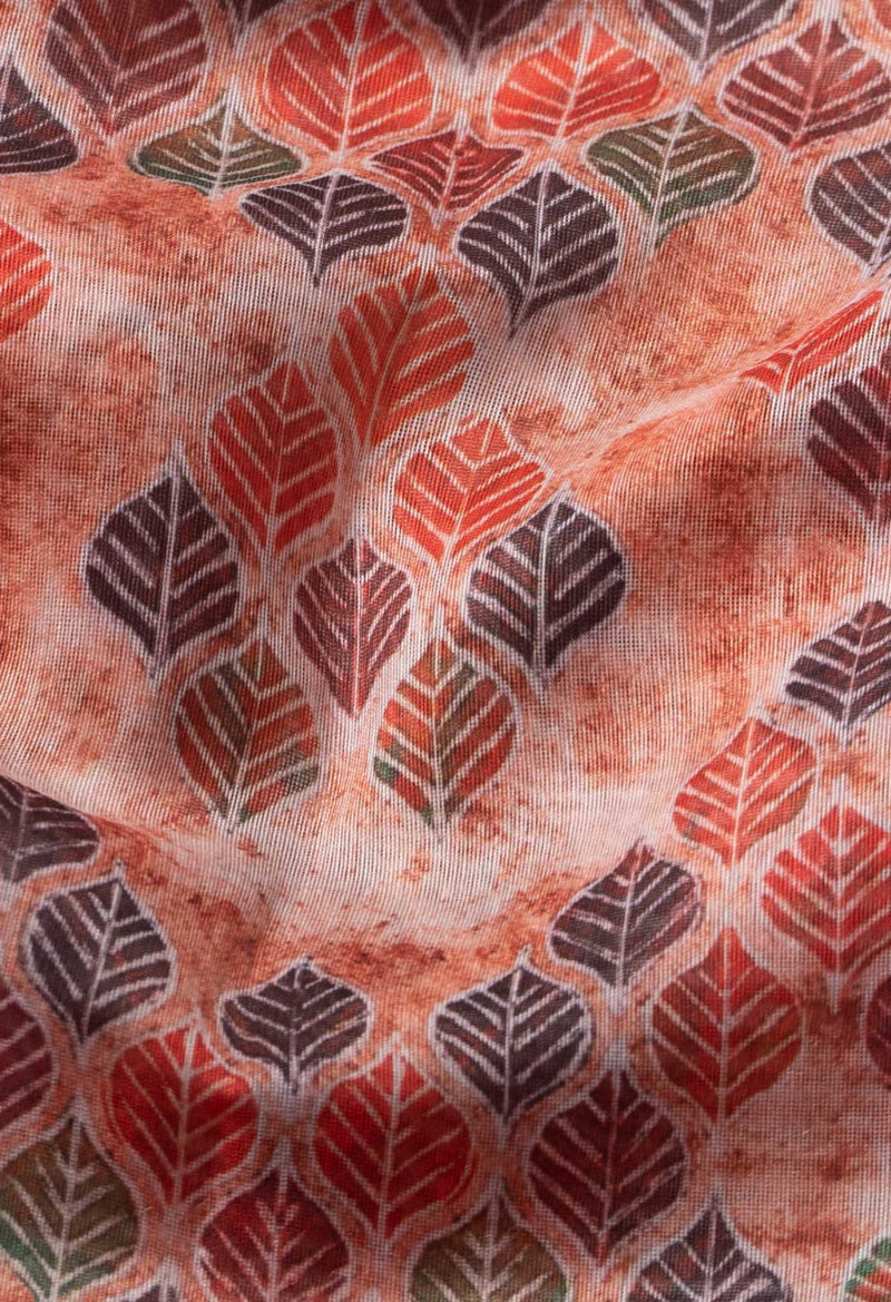 Online Shopping for Multi  Fusion Kalamkari Maheshwari Sico Saree with Weaving from Uttar Pradesh at Unnatisilks.com India
