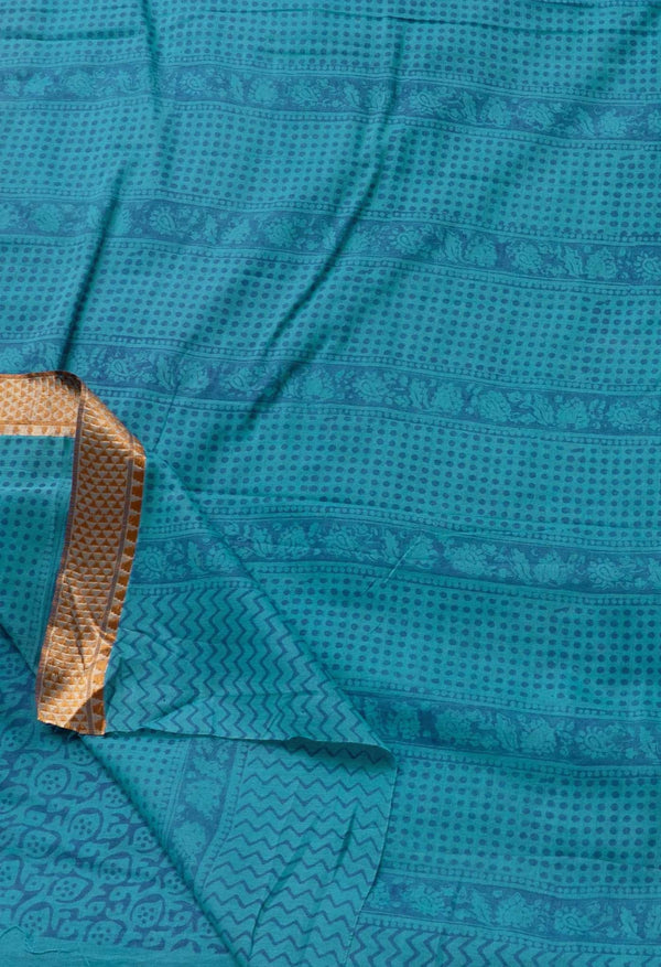 Blue Pure Bagh venkatagiri Superfine Cotton Saree