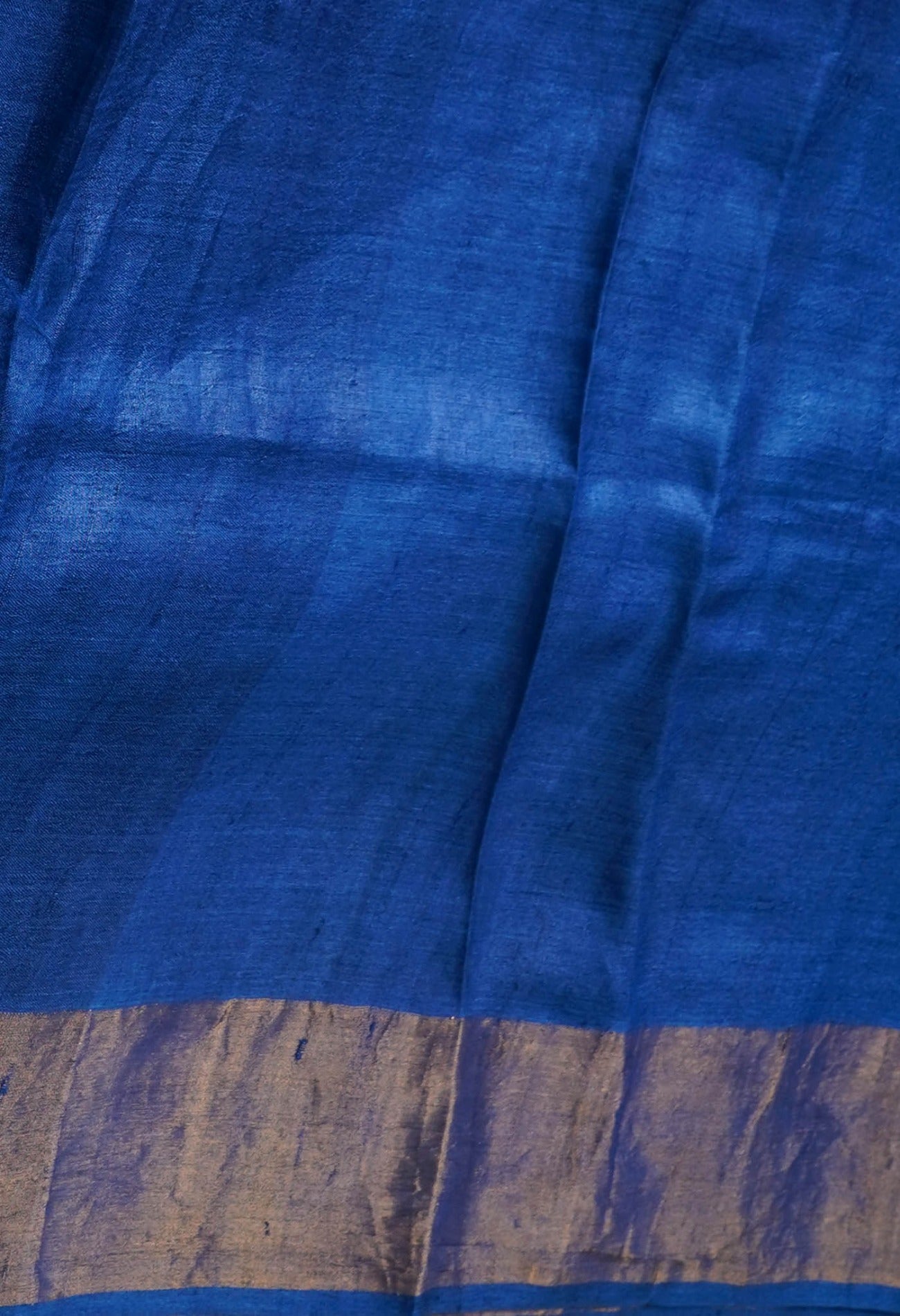 Online Shopping for Navy Blue Pure Handloom Bengal Tussar Silk Saree with Hand Block Prints from West Bengal at Unnatisilks.com India
