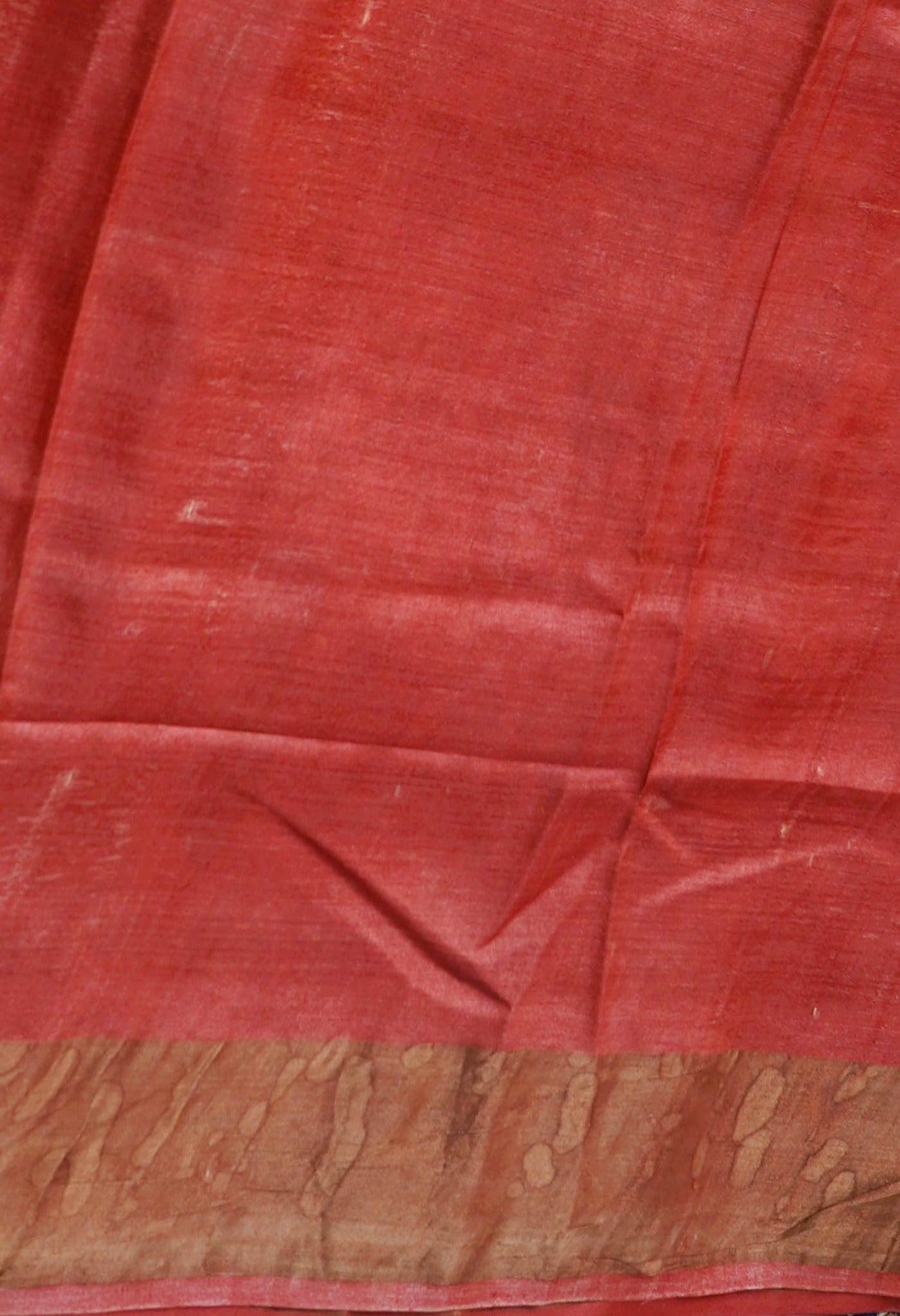 Online Shopping for Orange Pure Handloom Bengal Tussar Silk Saree with Hand Block Prints from West Bengal at Unnatisilks.com India
