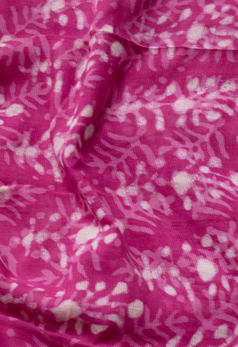 Online Shopping for Pink Pure Preet Dabu Mulmul  Cotton Saree with Dabu from Rajasthan at Unnatisilks.com India
