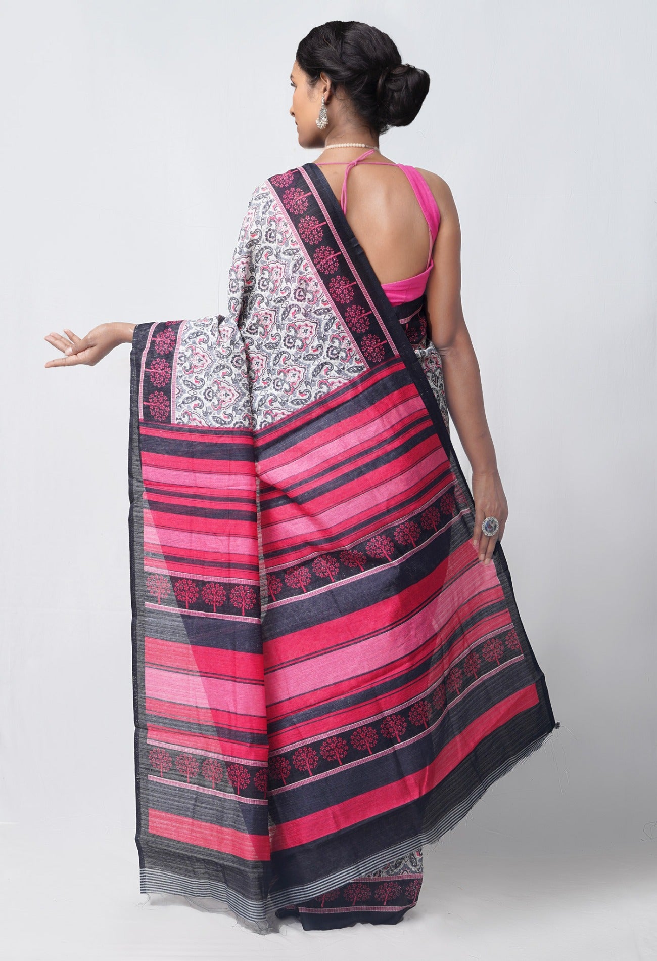 Online Shopping for Multi  Skin Printed Jute  Sico Saree with Fancy/Ethnic Prints from Chhattisgarh at Unnatisilks.com India
