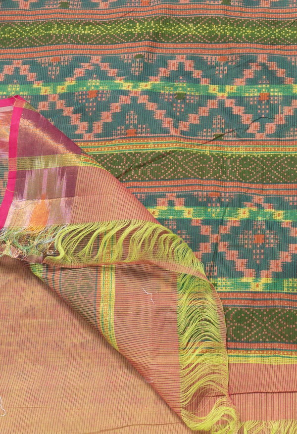Green Pure Pavani Mangalgiri Cotton Saree-UNM62945