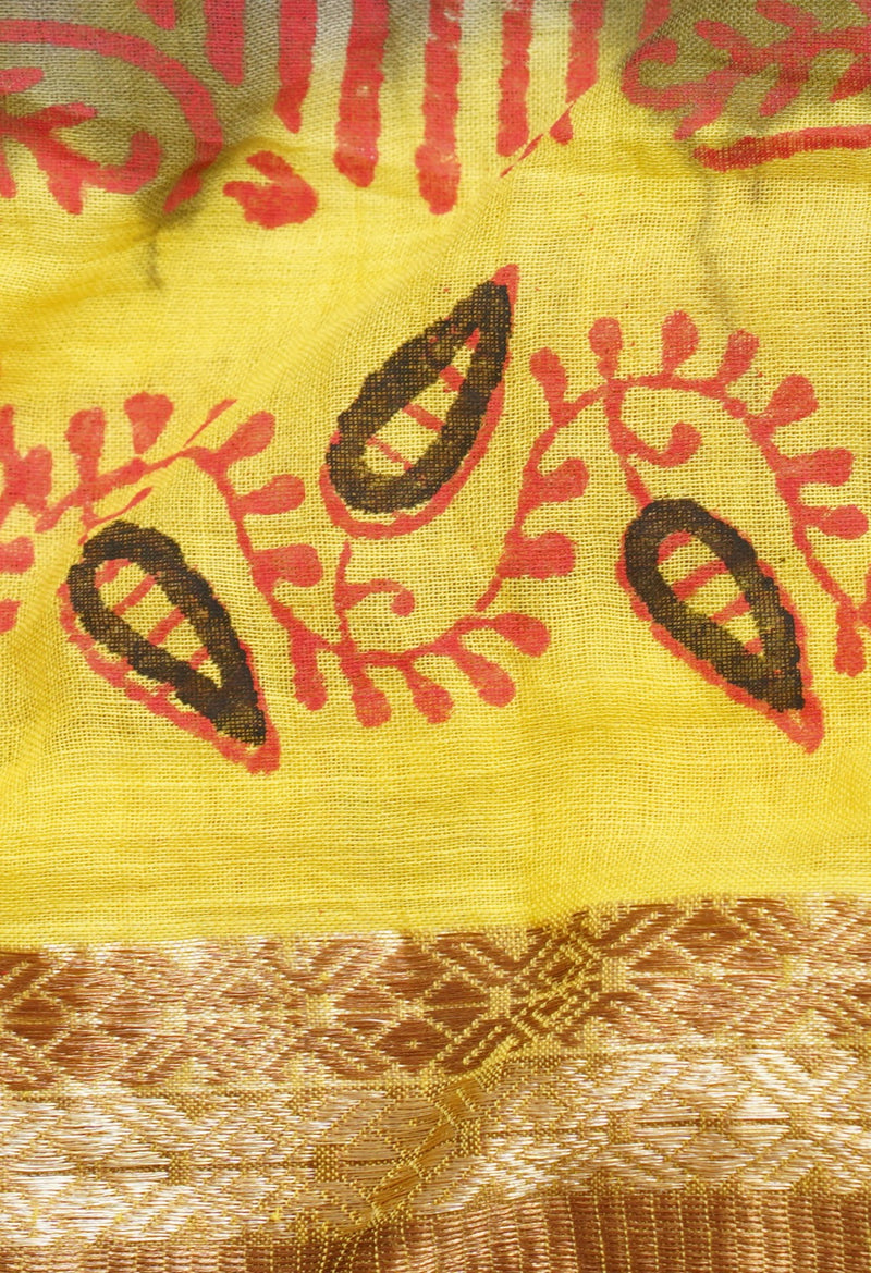 Online Shopping for Grey Pure Hand Block Printed Mulmul  Cotton Saree with Hand Block Prints from Rajasthan at Unnatisilks.com India
