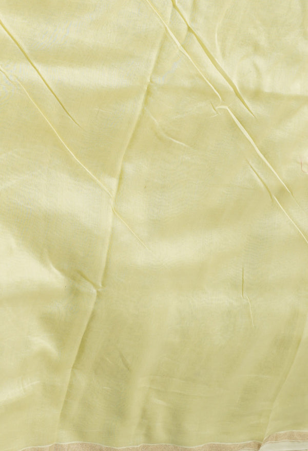 Cream Pure Chanderi Sico Saree-UNM63007