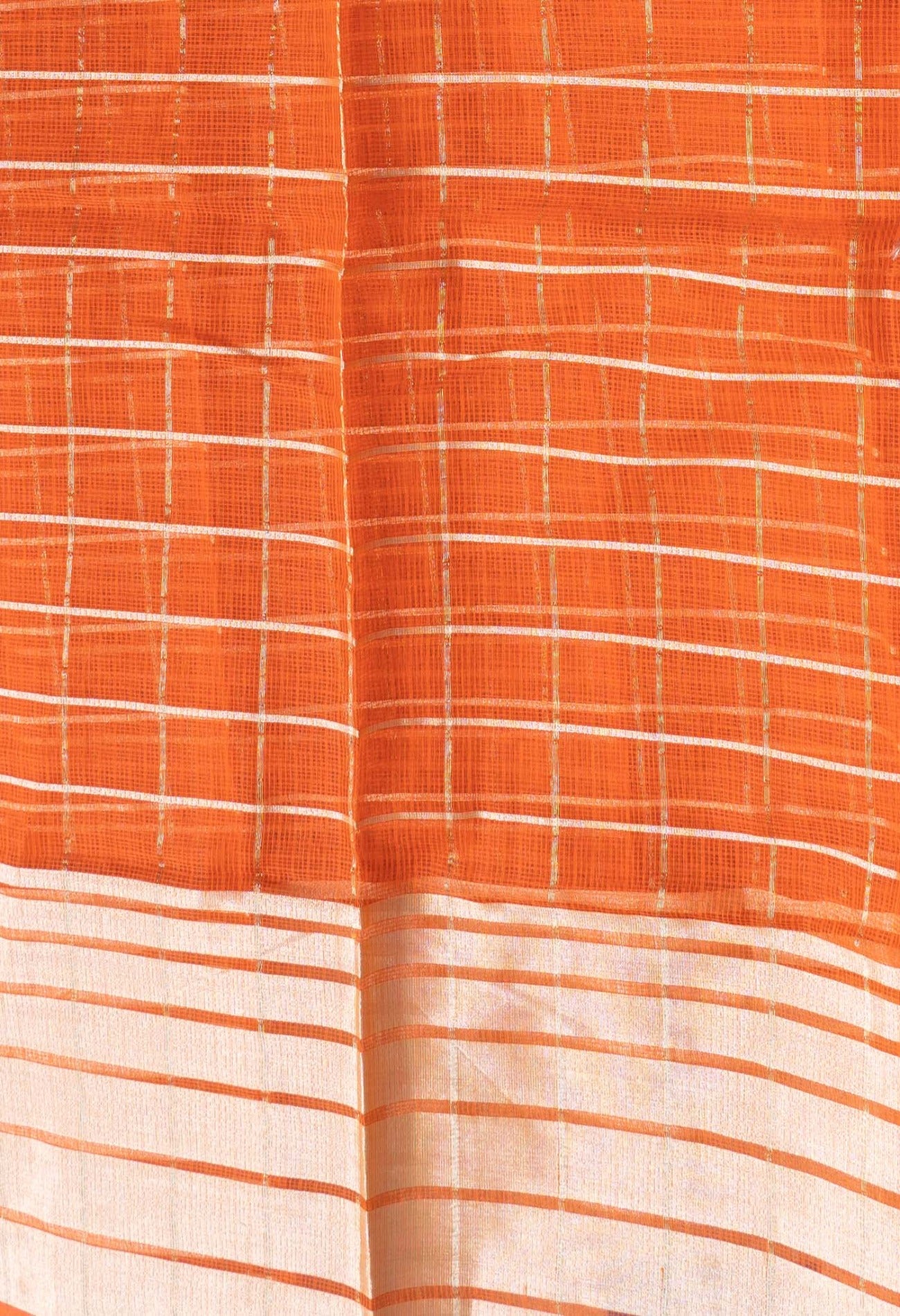 Online Shopping for Orange  Fancy Banarasi Kota Saree with Weaving from Rajasthan at Unnatisilks.com India
