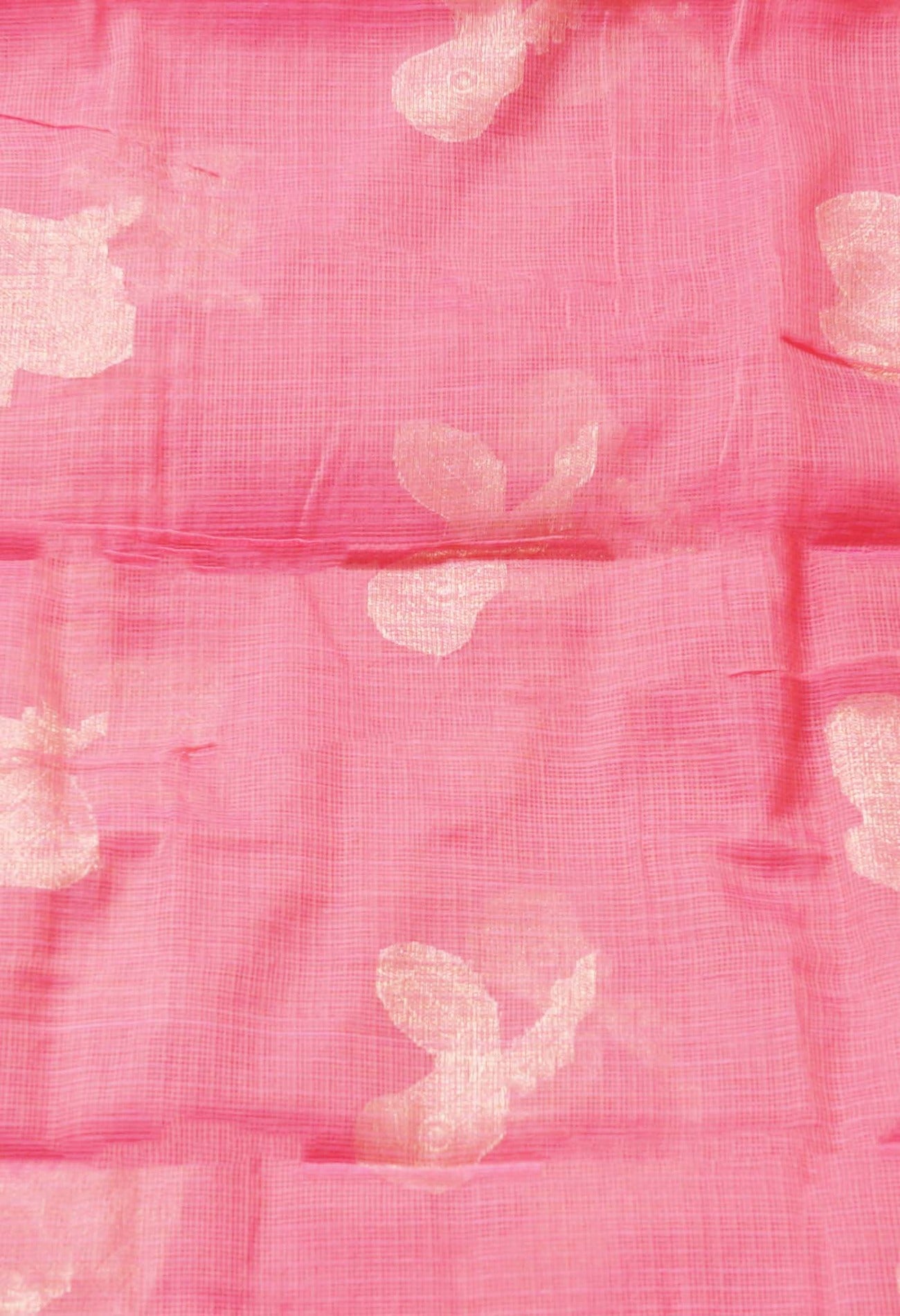 Online Shopping for Peach Pink  Fancy Banarasi Kota Saree with Weaving from Rajasthan at Unnatisilks.com India
