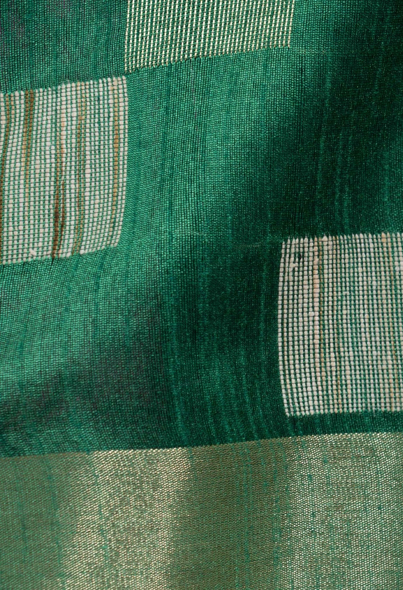 Online Shopping for Green  Dupion  Silk Saree with Weaving from West Bengal at Unnatisilks.com India
