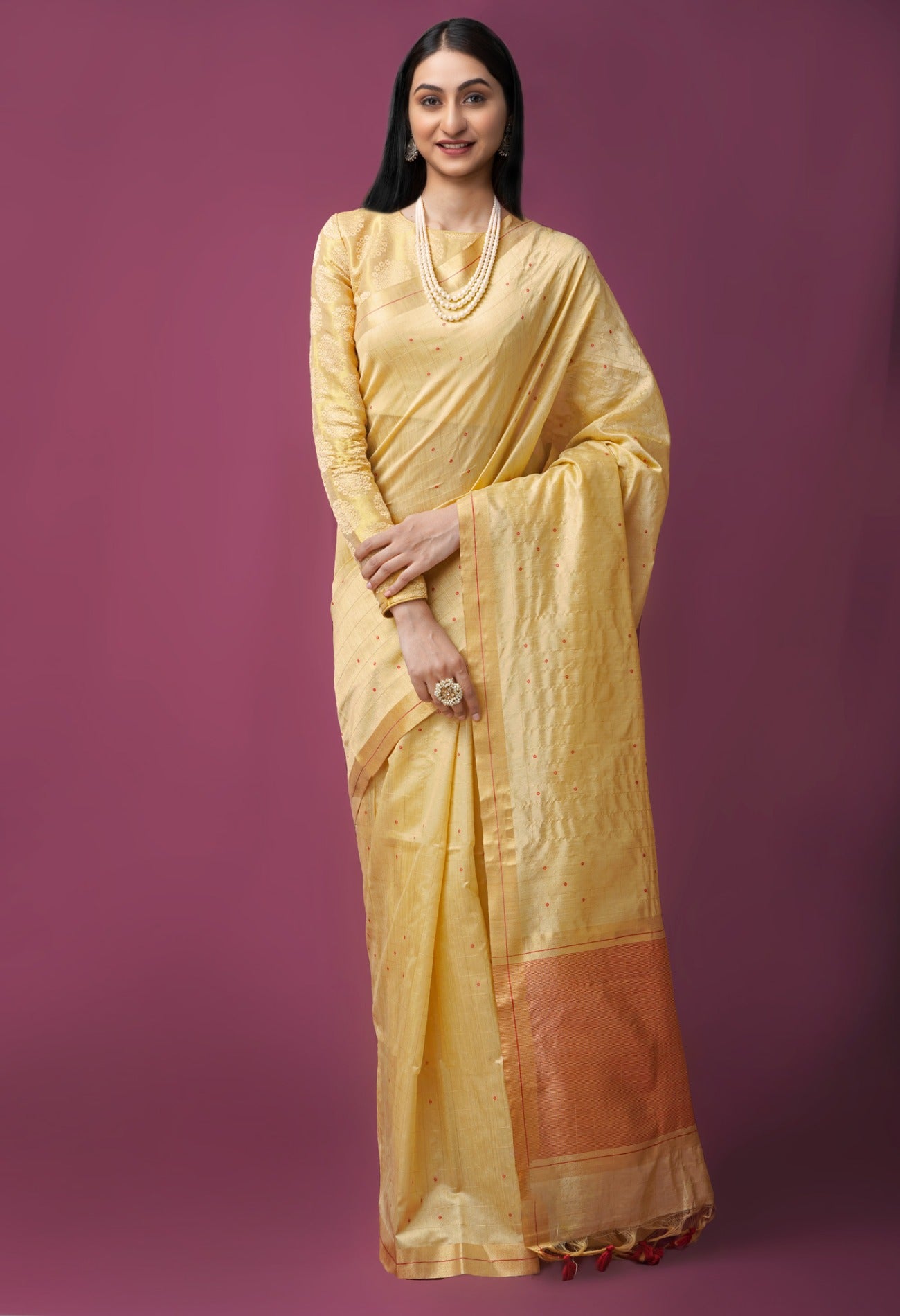 Online Shopping for Brown  Dupion Silk Saree with Weaving from West Bengal at Unnatisilks.com India
