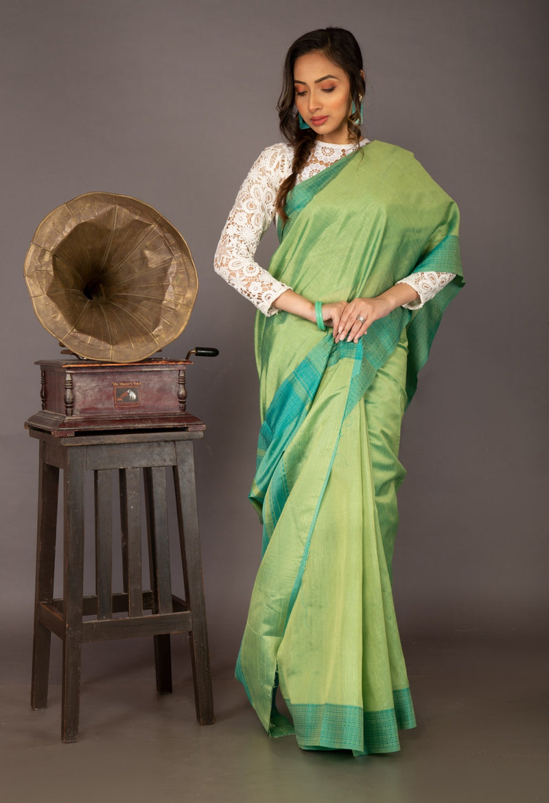 Online Shopping for Green  Mysore Sico Saree with Fancy/Ethnic Prints from Karnataka at Unnatisilks.com India
