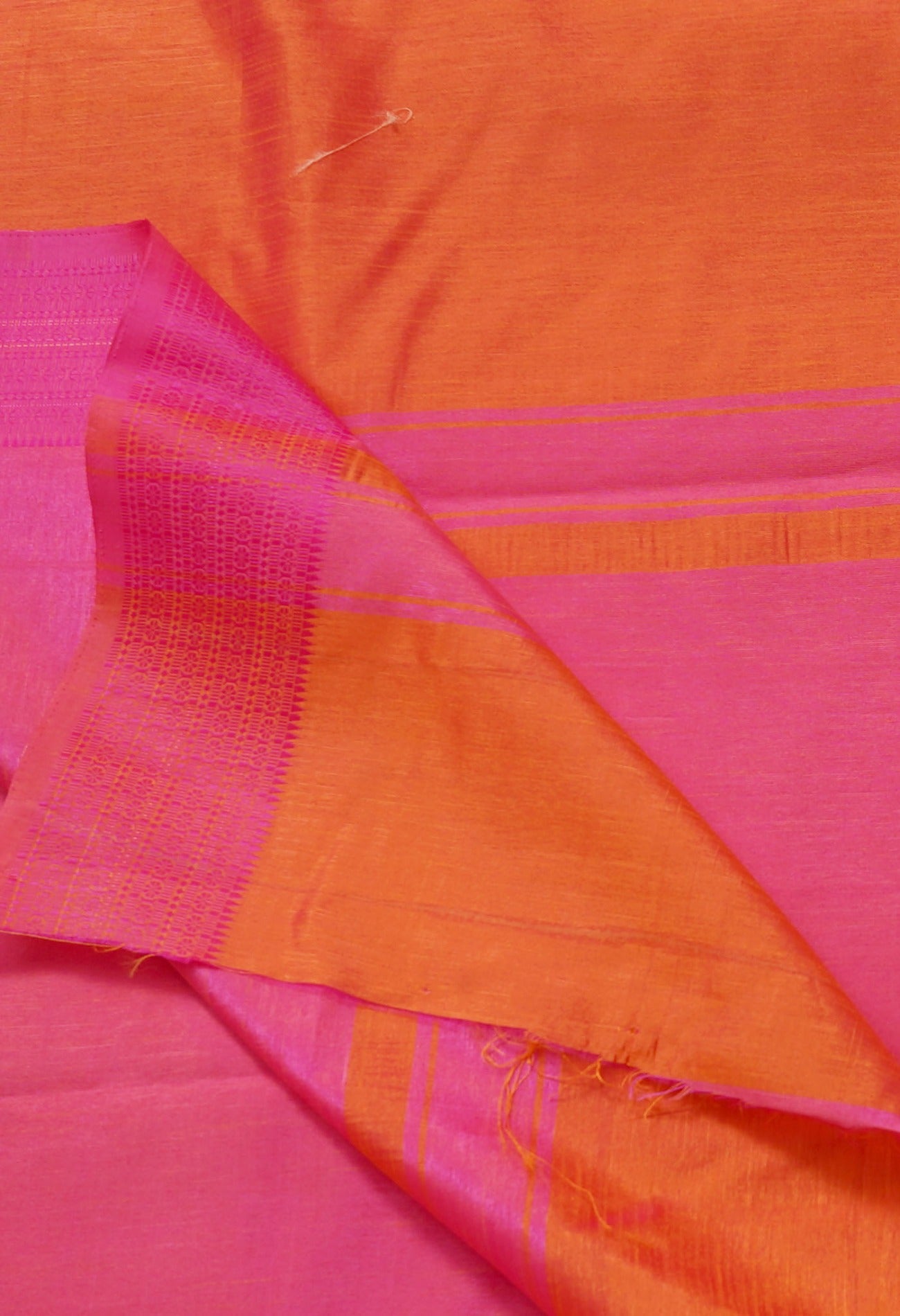 Orange-Pink Mysore Sico Saree