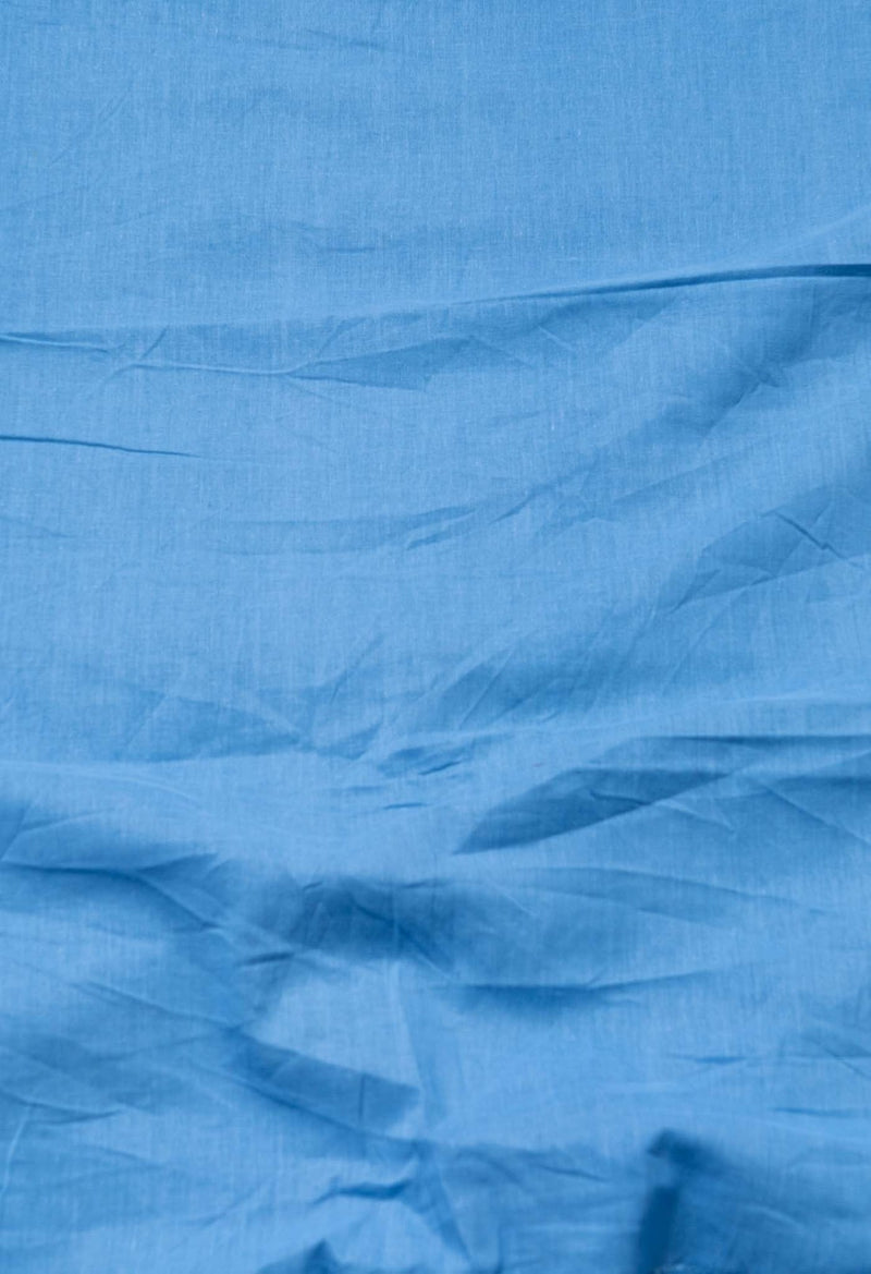 Online Shopping for Blue Pure Block Printed Mulmul Cotton Saree with Hand Block Prints from Rajasthan at Unnatisilks.com India
