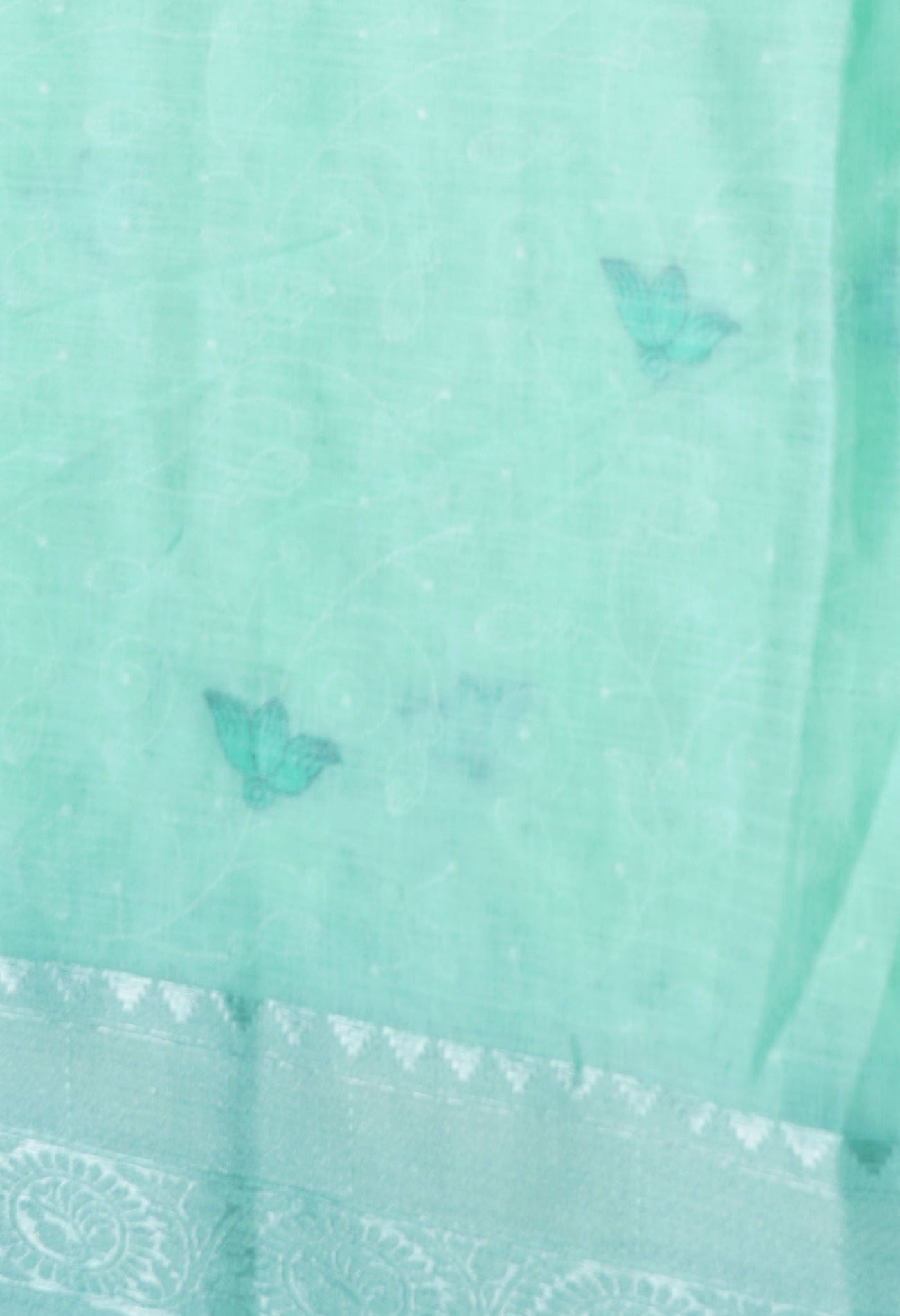 Online Shopping for Green Pure Embroidery  Linen Saree with Embroidery from West Bengal at Unnatisilks.com India
