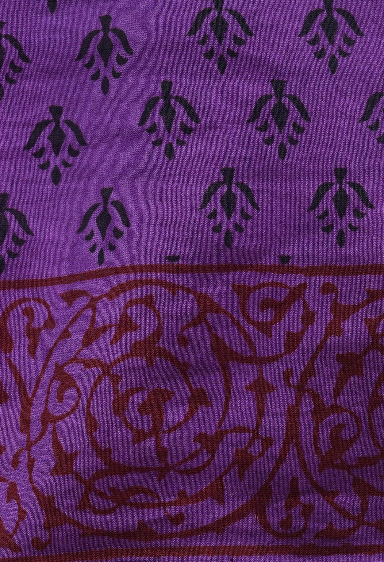 Online Shopping for Violet Pure Bagh Chanderi Cotton Saree with Bagh from Madhya Pradesh at Unnatisilks.com India
