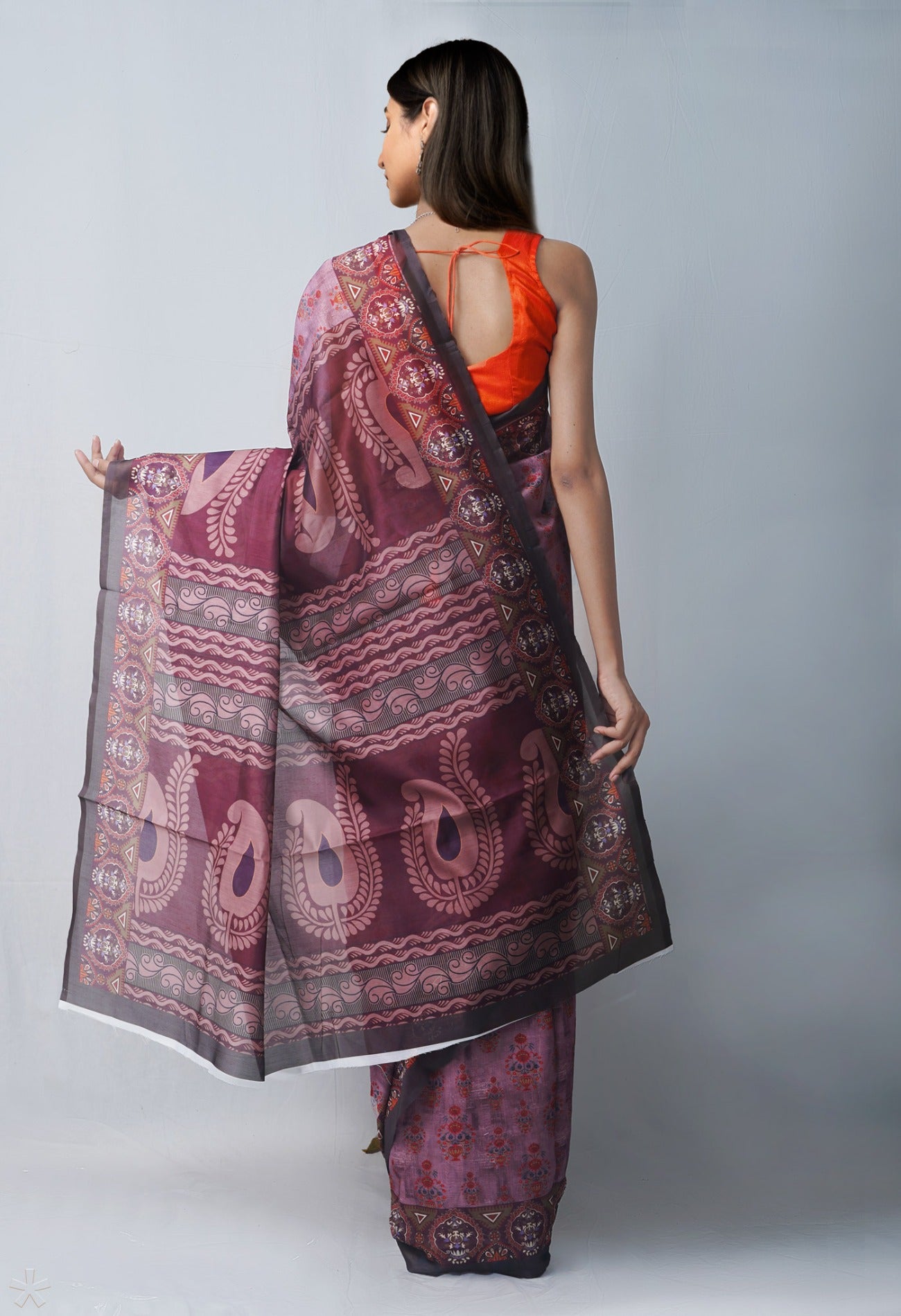 Online Shopping for Pink  Digital Printed Chanderi Sico Saree with Fancy/Ethnic Prints from Madhya Pradesh at Unnatisilks.com India
