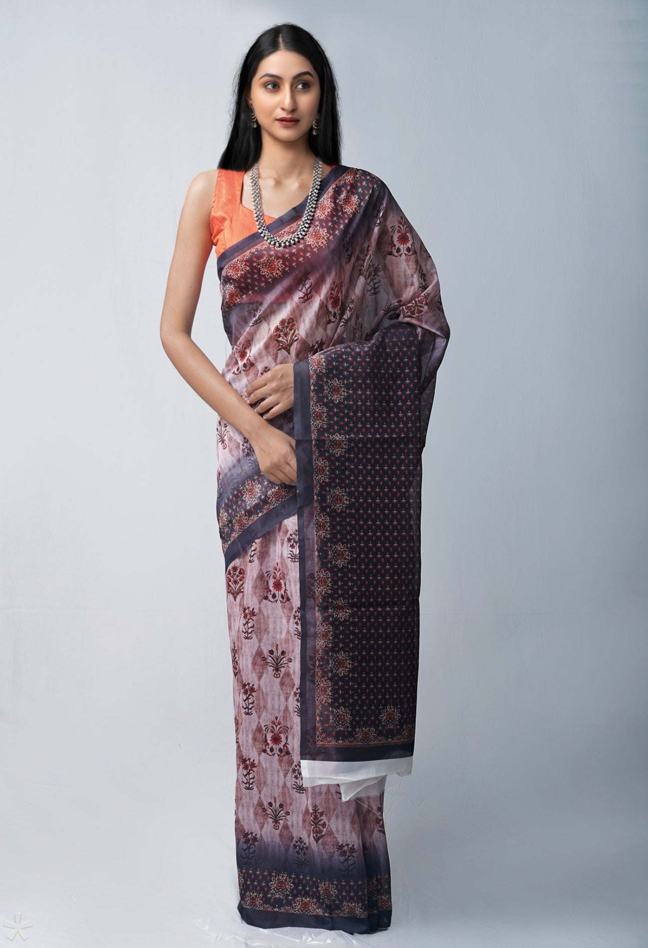 Online Shopping for Pink  Digital Printed Chanderi Sico Saree with Fancy/Ethnic Prints from Madhya Pradesh at Unnatisilks.com India
