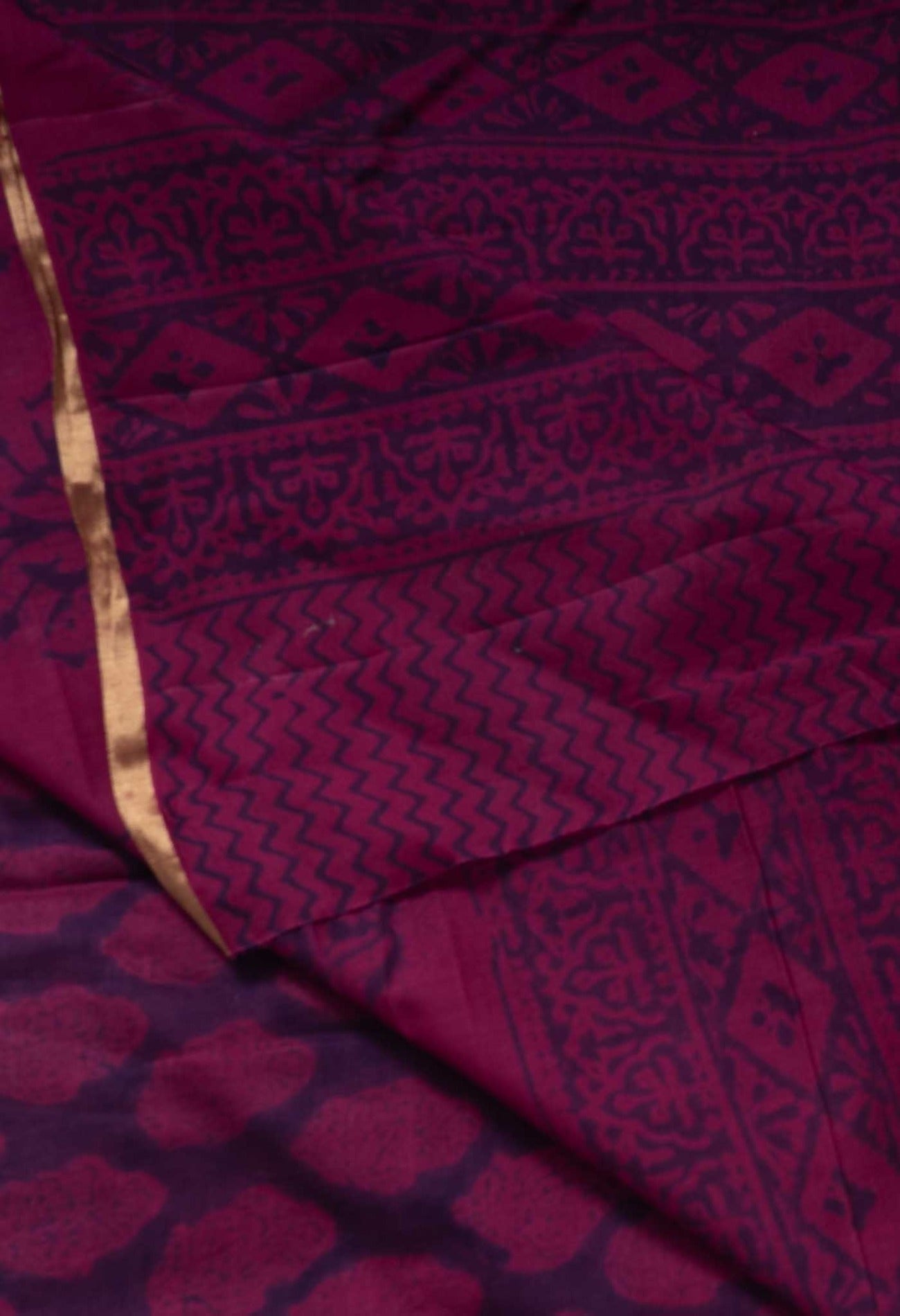 Online Shopping for Purple Pure Bagh venkatagiri Superfine Cotton Saree with Bagh from Andhra Pradesh at Unnatisilks.com India
