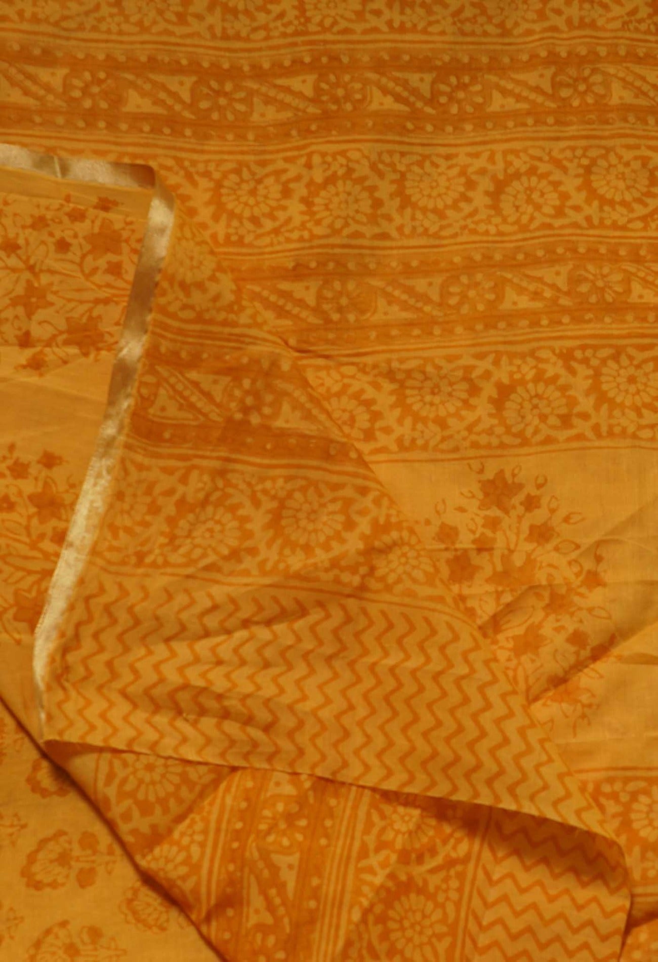 Yellow Pure Bagh venkatagiri Superfine Cotton Saree-UNM63518