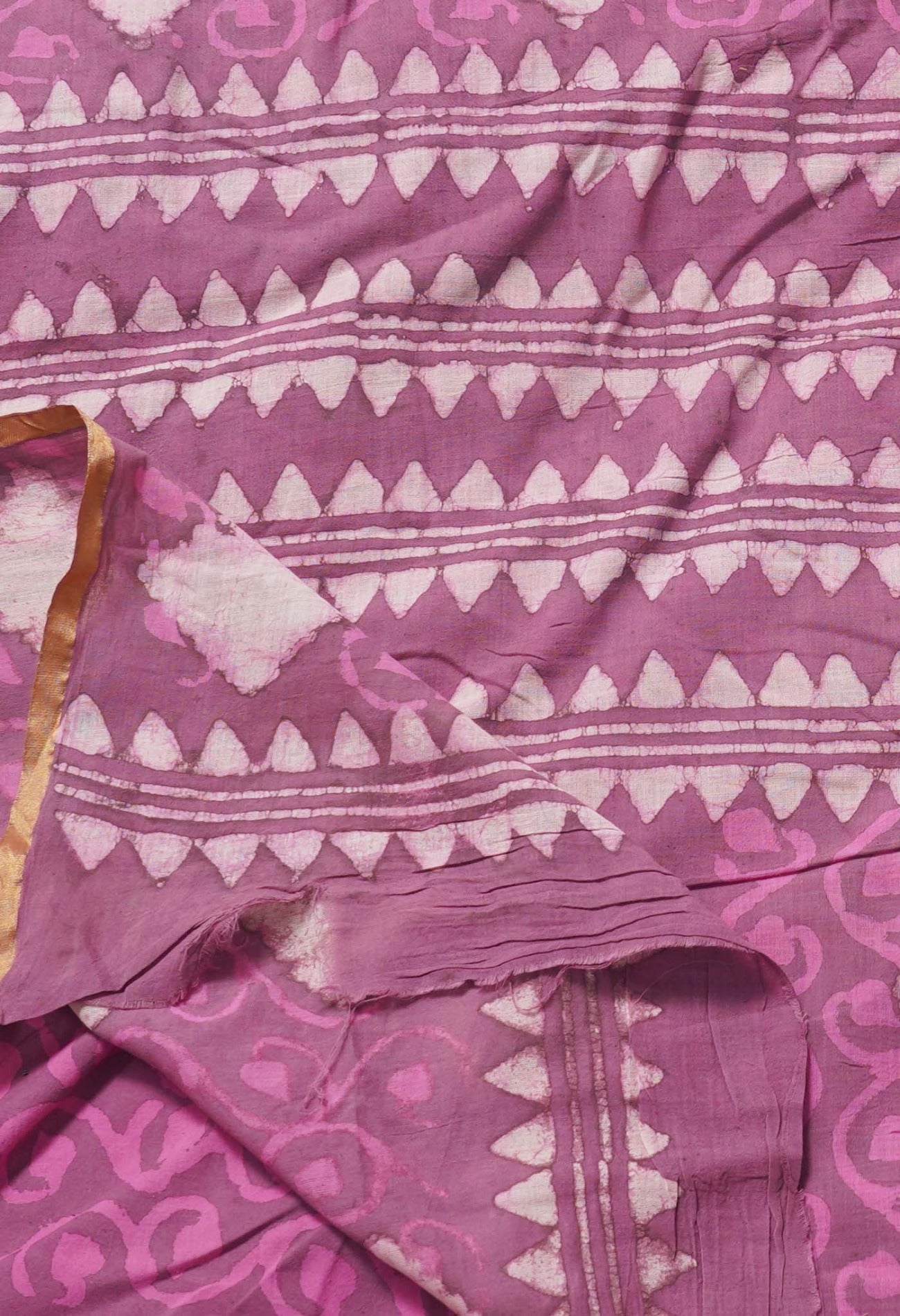 Online Shopping for Pink Pure Preet Dabu Mulmul Cotton Saree with Dabu from Rajasthan at Unnatisilks.com India
