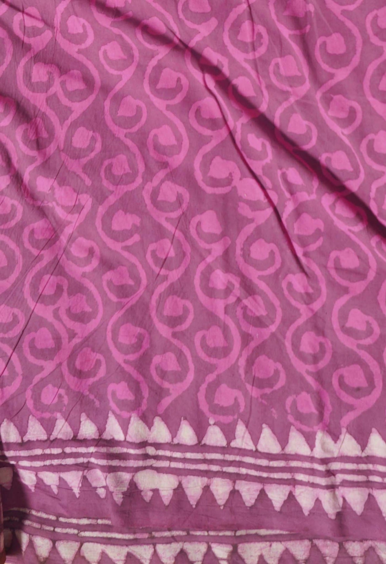 Online Shopping for Pink Pure Preet Dabu Mulmul Cotton Saree with Dabu from Rajasthan at Unnatisilks.com India

