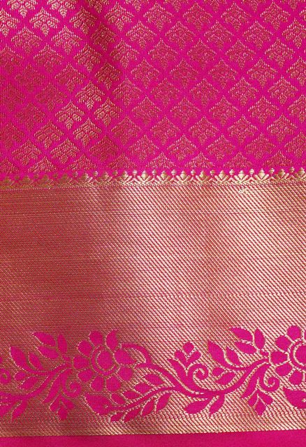 Pink  Kanjivaram Pattu Sico Saree-unm63586