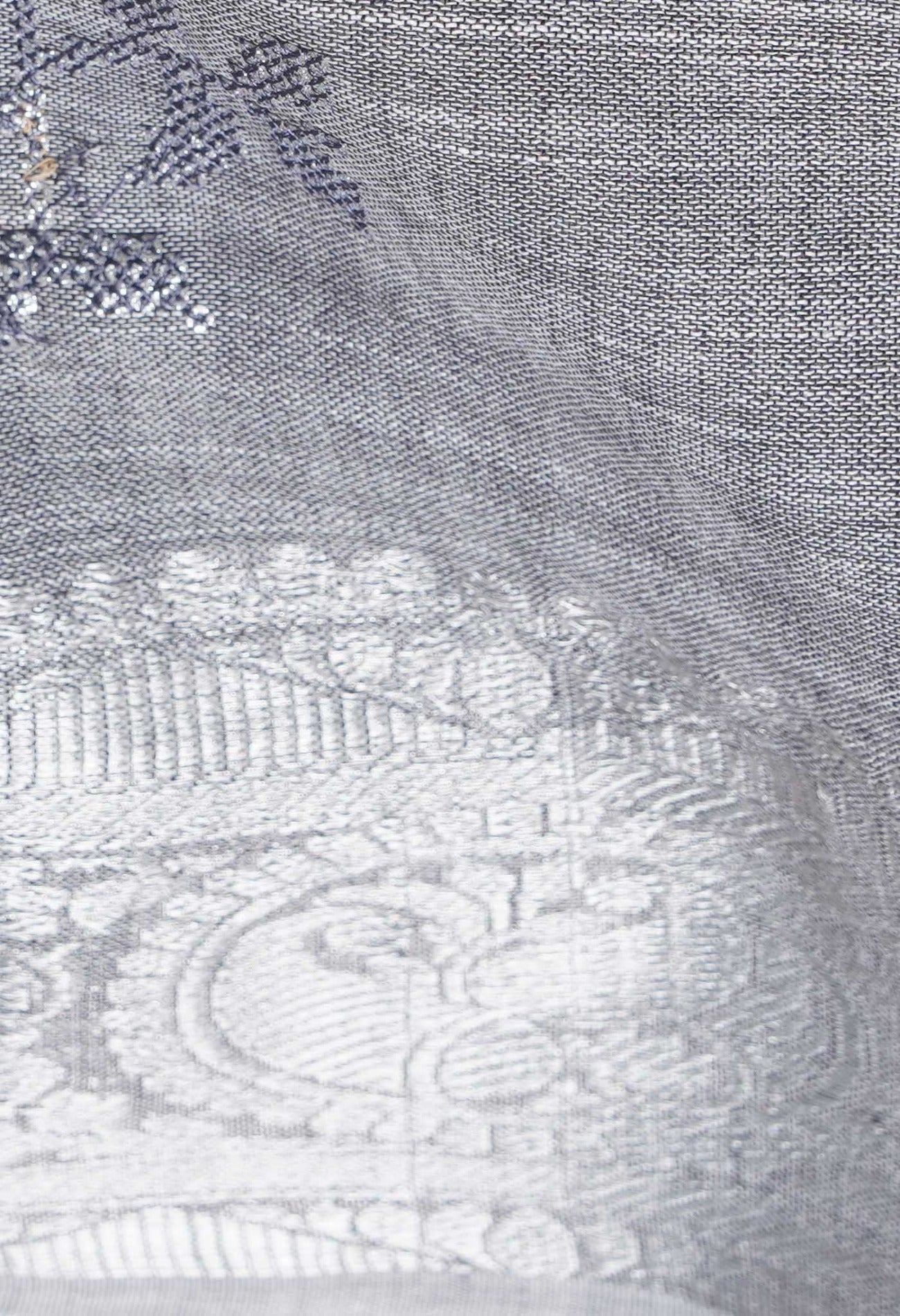 Online Shopping for Grey  Embroidery  Linen Saree with Embroidery from Madhya Pradesh at Unnatisilks.com India
