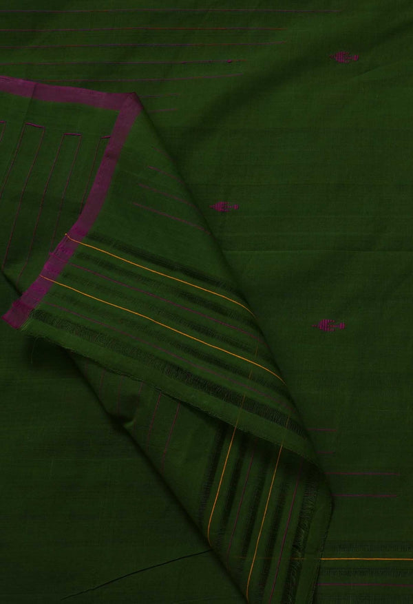 Online Shopping for Green Pure Handloom Andhra  Cotton Saree with Weaving from Andhra Pradesh at Unnatisilks.com India
