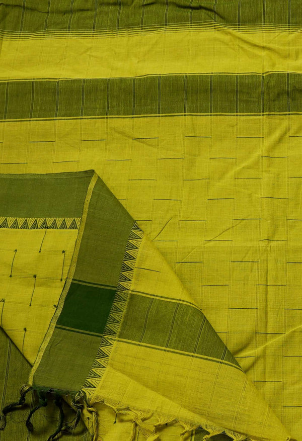 Green Pure Handloom Andhra Cotton Saree