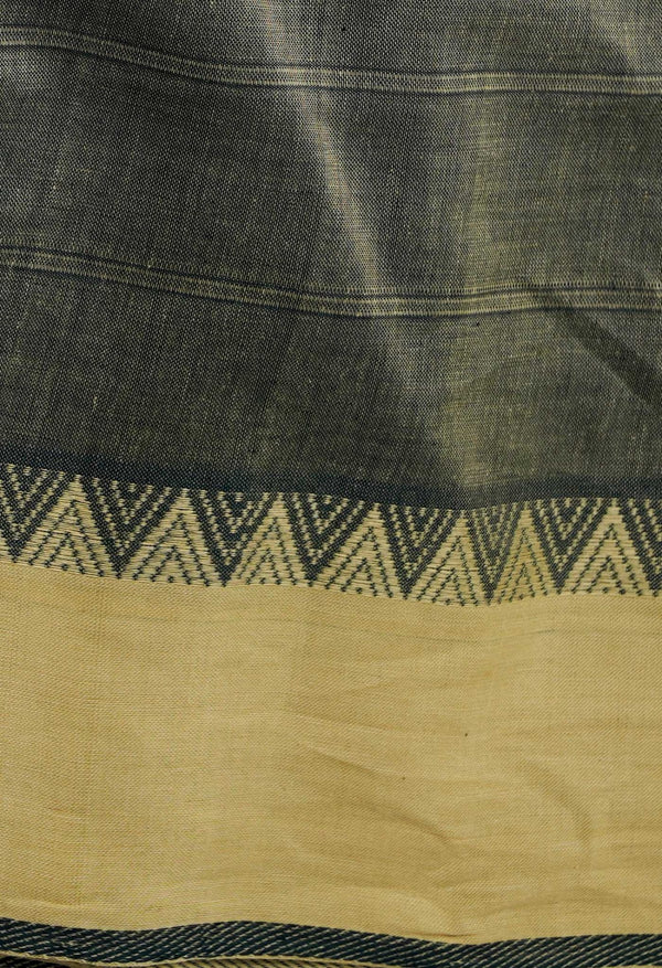 Grey-Green Pure Handloom Andhra Cotton Saree