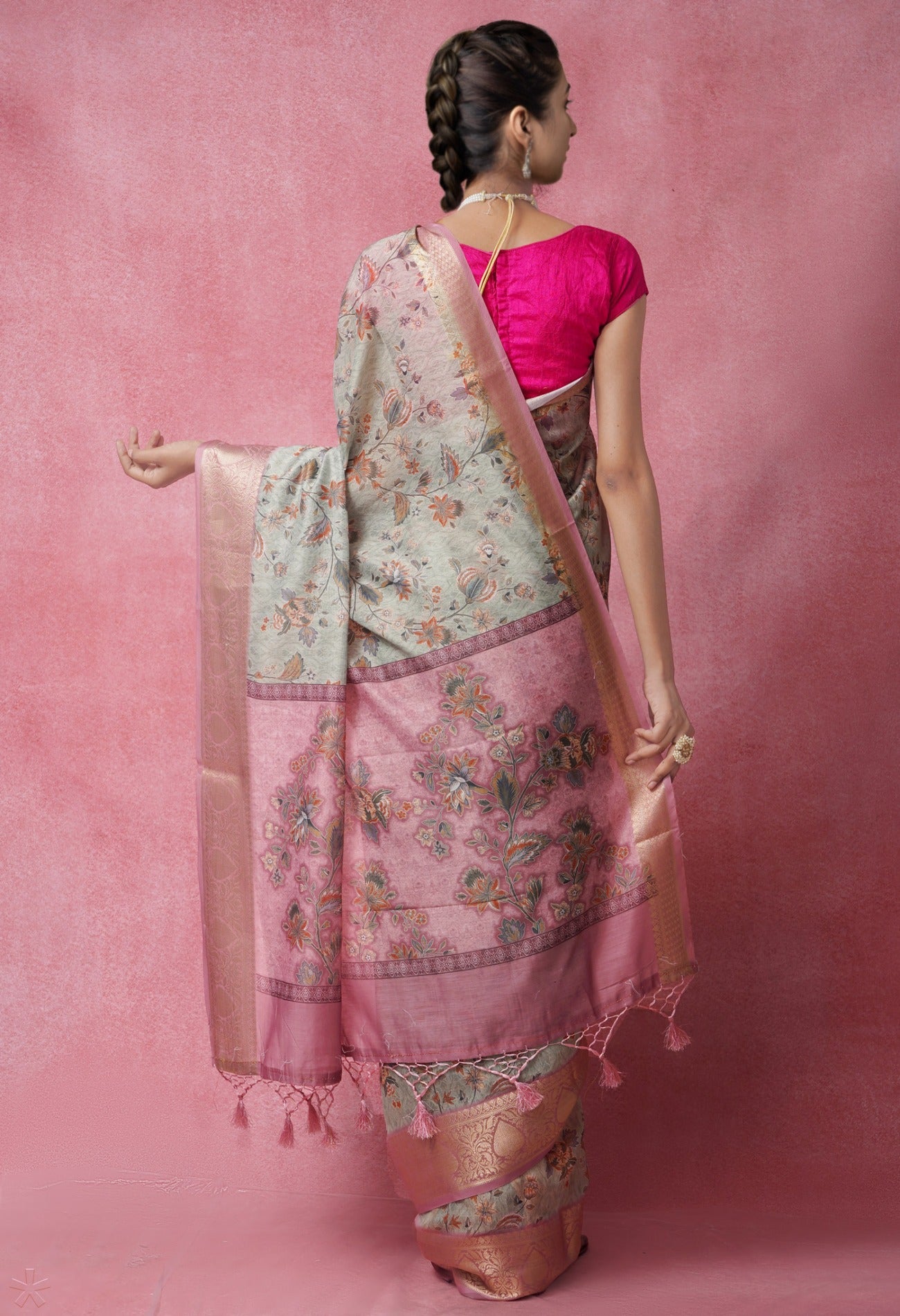 Online Shopping for Multi  Skin Printed Chanderi Sico Saree with Fancy/Ethnic Prints from Madhya Pradesh at Unnatisilks.com India
