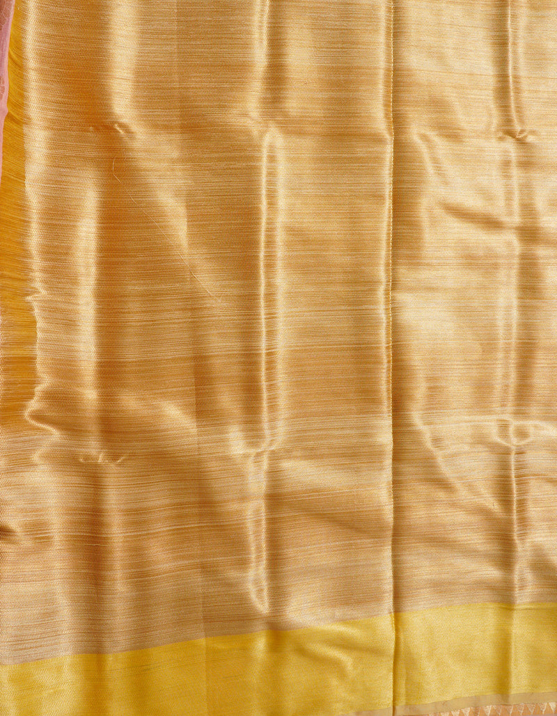 Pink  Banarasi Sico Saree-UNM64274