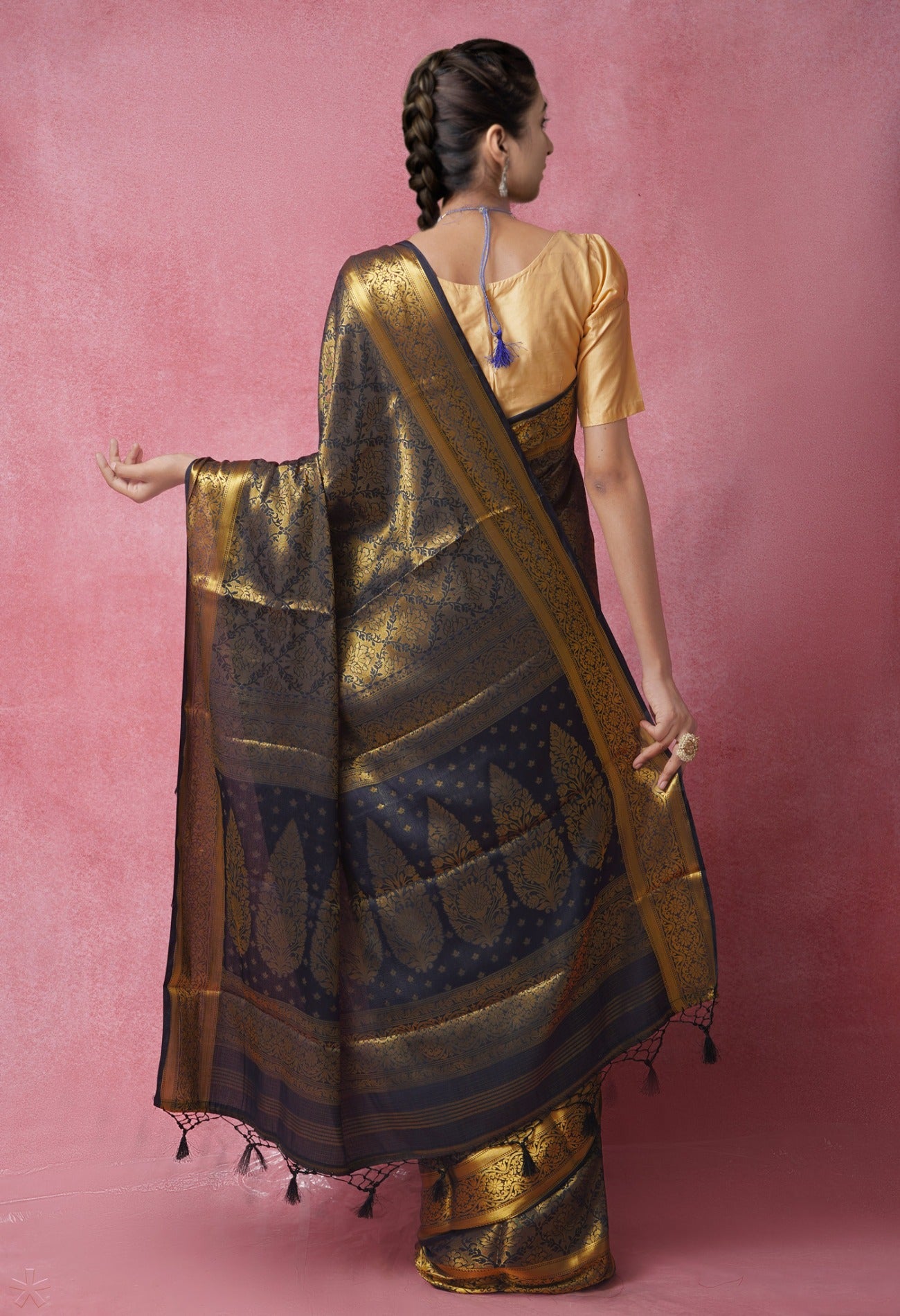 Online Shopping for Multi  Banarasi Sico Saree with Weaving from Uttar Pradesh at Unnatisilks.com India

