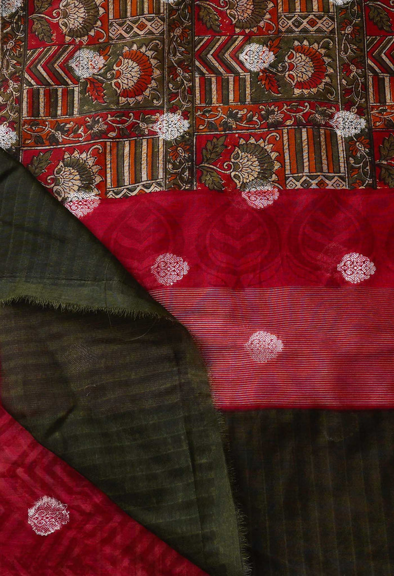 Multi  Ajrakh Maheshwari  Sico Saree