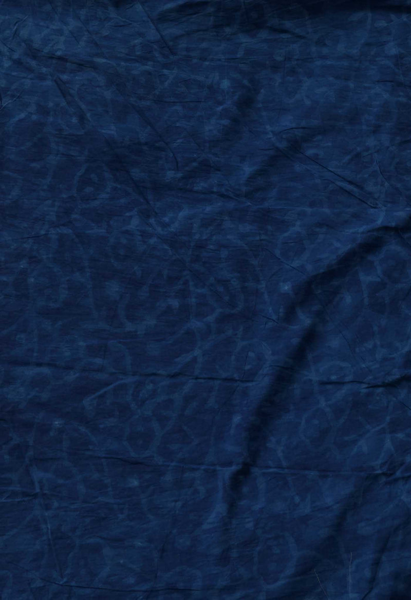 Indigo Blue Pure Chanderi Sico Saree